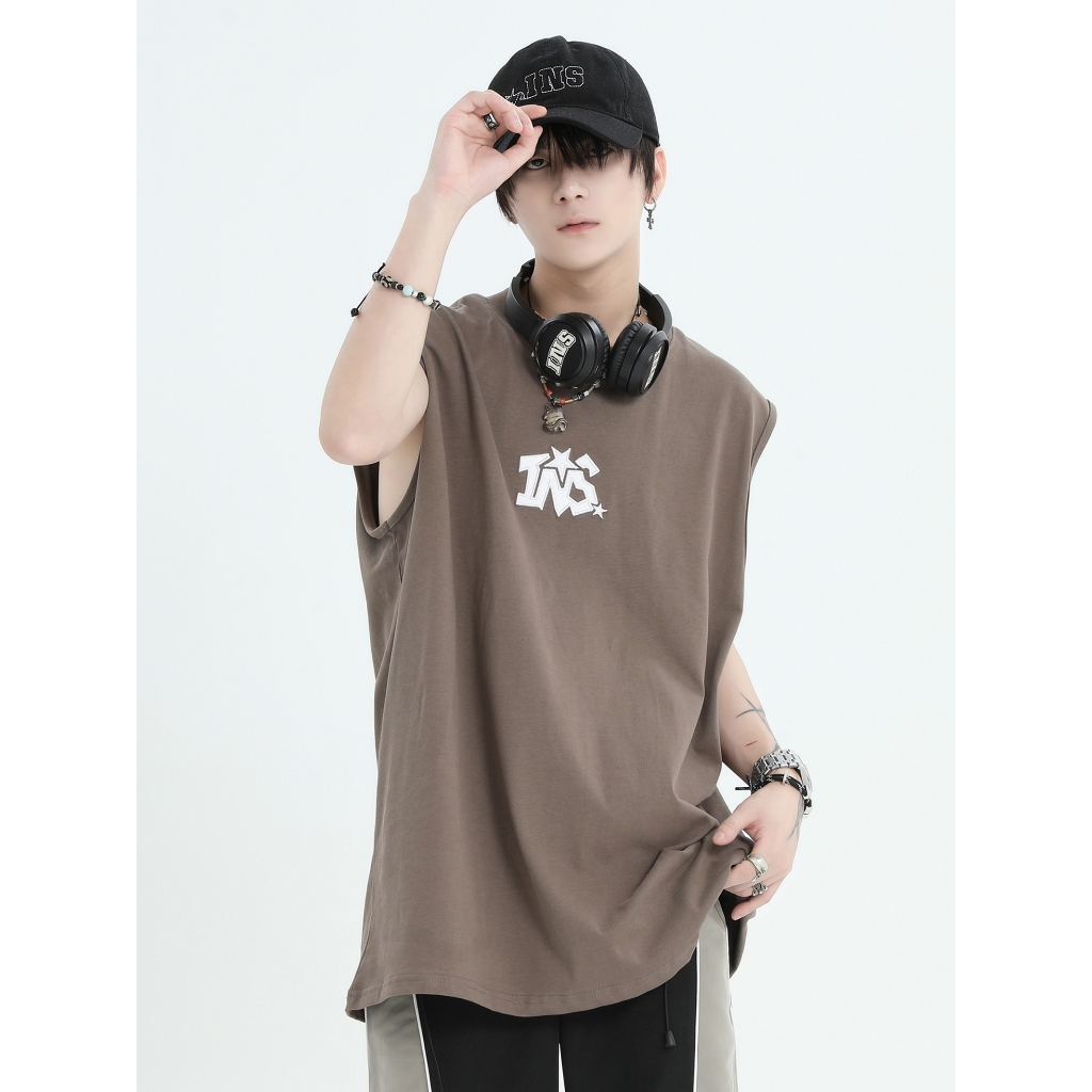Áo Ba Lỗ Unisex Tank Top In Họa Tiết INS-STAR REDLABEL Áo Ba Lỗ Sát Nách Nam Nữ Cotton Cá Tính TT32