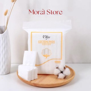 Bông tẩy trang 222 miếng chính hãng 100% cotton tự nhiên Moral Store