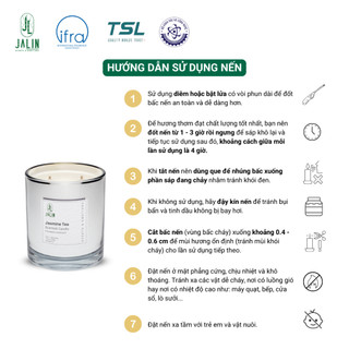 Nến thơm JALIN hương Winter Chill -  Làm từ sáp ong thiên nhiên & sáp đậu nành - Giúp thơm phòng, thư giãn