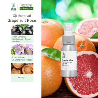 Xịt thơm quần áo JALIN Grapefruit Rose hương tinh dầu nước hoa 3 tầng hương sang trọng (50ml/250ml)