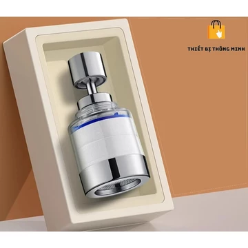 Đầu Lọc Nước Tăng Áp Xoay 360 độ, Đầu Vòi Lọc Nước Kèm Lõi Lọc Lọc Bông micron cao cấp