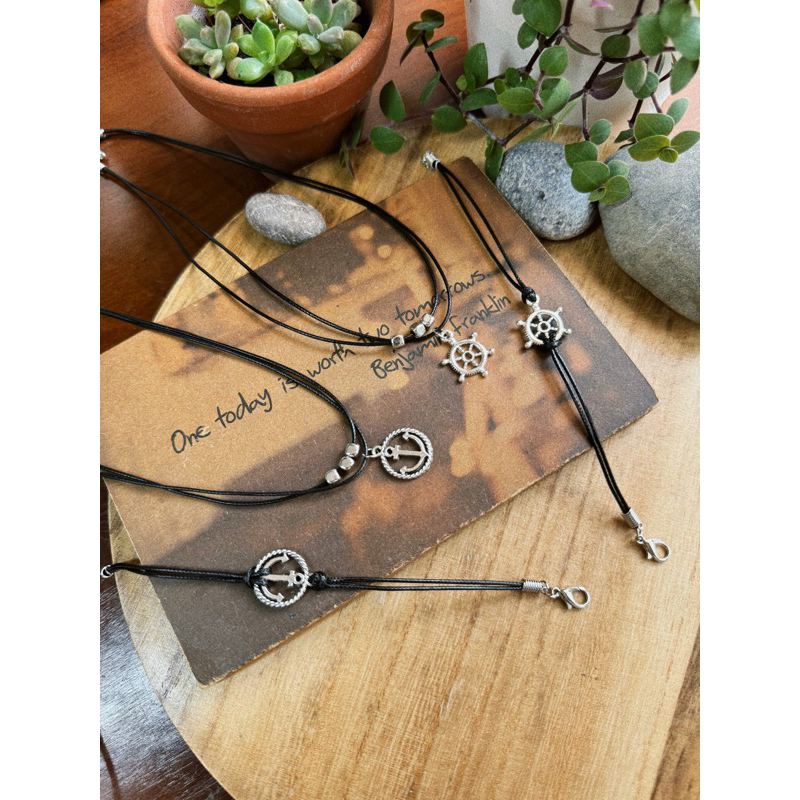 Vòng cổ Shou -  dây chuyền 2 dây mix charm vintage