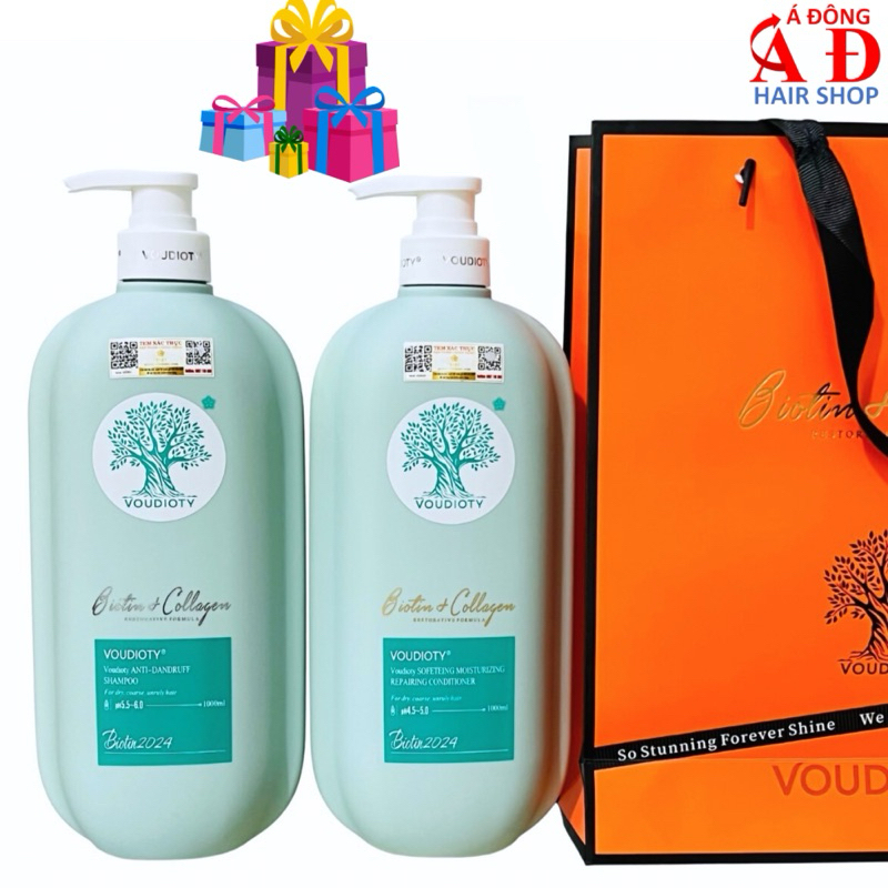 DẦU GỘI XẢ SẠCH GÀU BIOTIN COLLAGEN VOUDIOTY MỀM MƯỢT GIẢM RỤNG MỌC TÓC NEW 2024