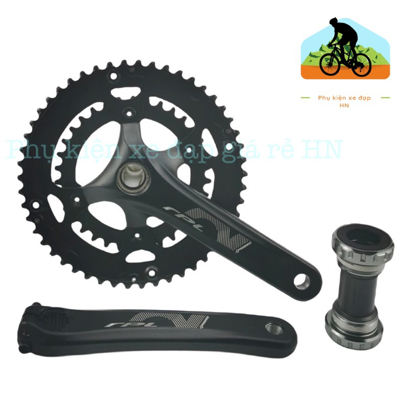 Bộ đùi đĩa giò đĩa trục rỗng Prowheel RPL 34-50T hợp kim nhôm cao cấp ...