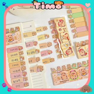 Đồ Dùng Học Tập Capybara Giấy Note Ghi Chú Nhớ Đánh Dấu Trang Cute Timo VPK47