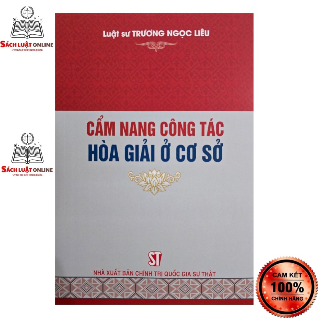 Sách - Cẩm nang công tác hòa giải ở cơ sở