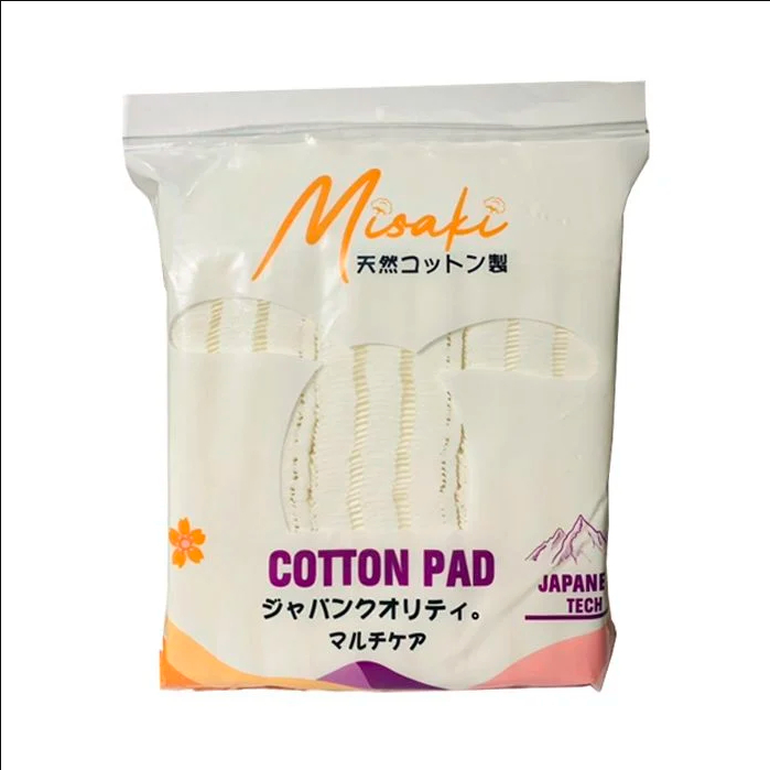 Ảnh Bông Tẩy Trang MISAKI 3 lớp 100% Bông Tự Nhiên 222 Miếng 3