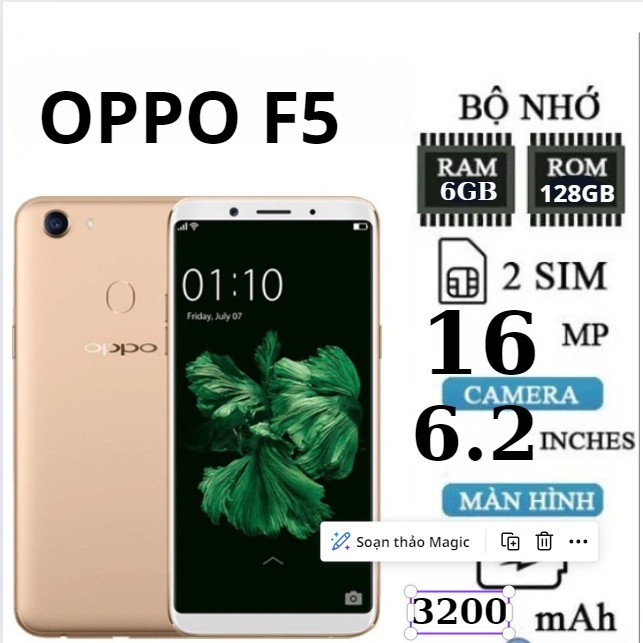 F5 Youth Oppo 16mp Front Camera OPPO F5 4GB/32GB, 20MP/16MP
