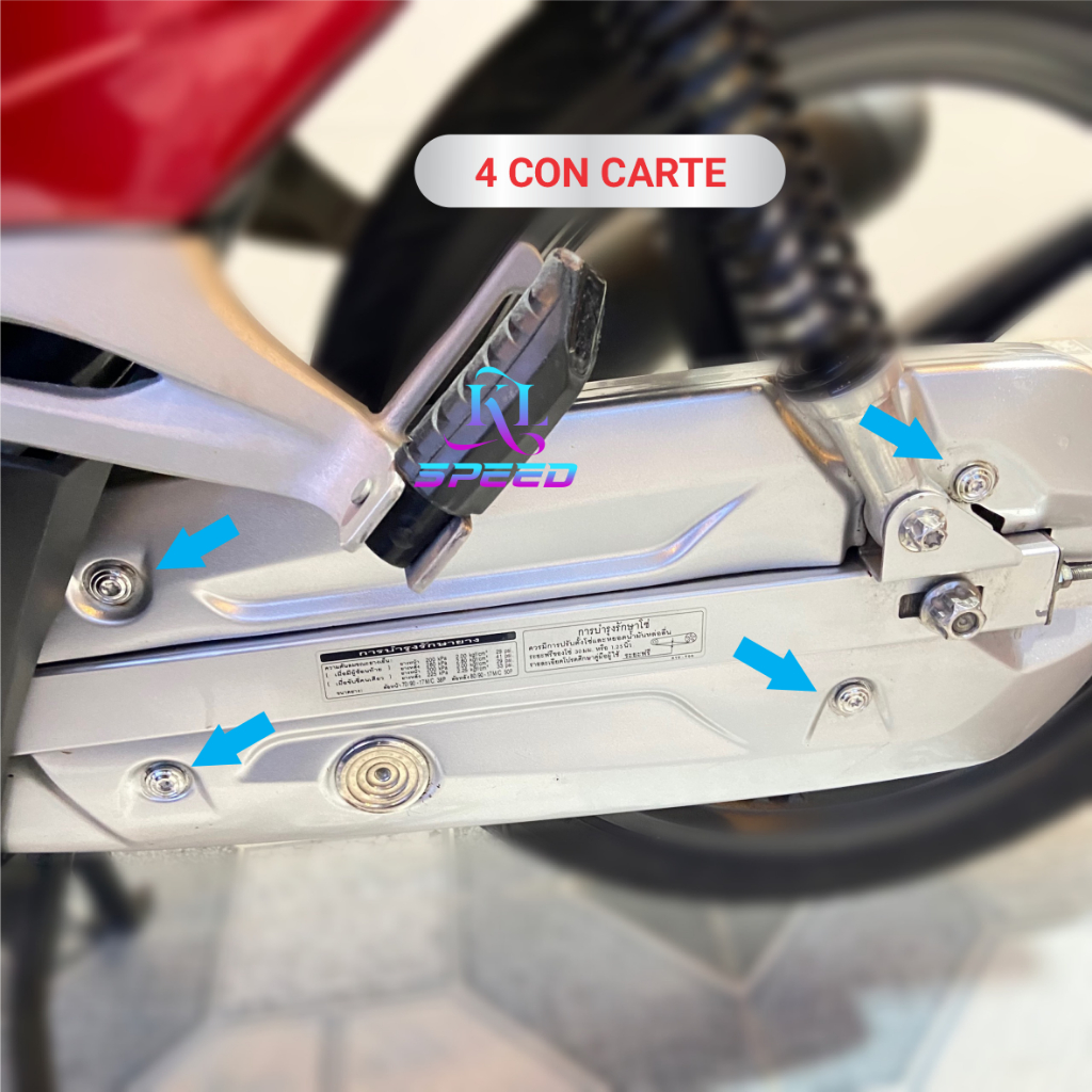 Ốc Salaya gắn xe Future 125i [Fu led - Fu mập] inox 304 full vị trí dàn áo | dàn chân, dễ lắp, chống rỉ, bền đẹp