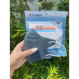 Hộp 10 gói(100 chiếc) khẩu trang thịnh phát 3 lớp kháng khuẩn , chống nắng màu trắng