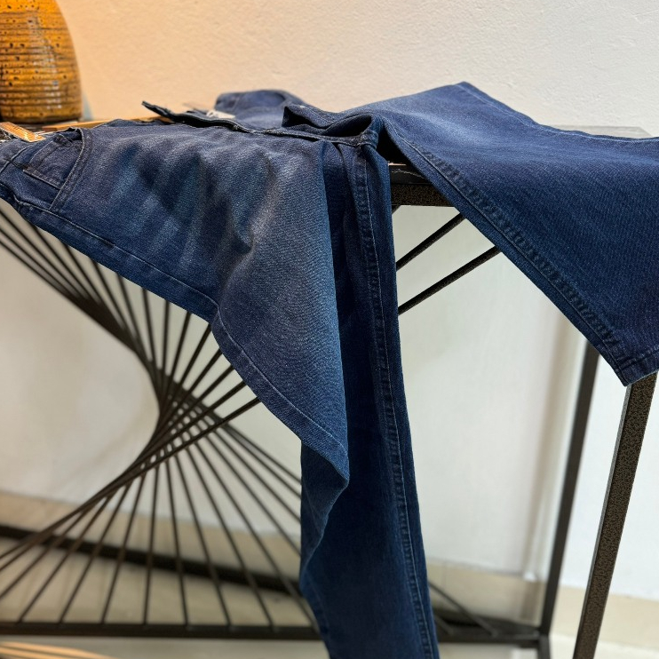 Quần Jean Nam Ống xuông Wash Xanh HAZEE - Quần Ống xuông Denim Cạp Cao Nam Thời Trang Top Trending