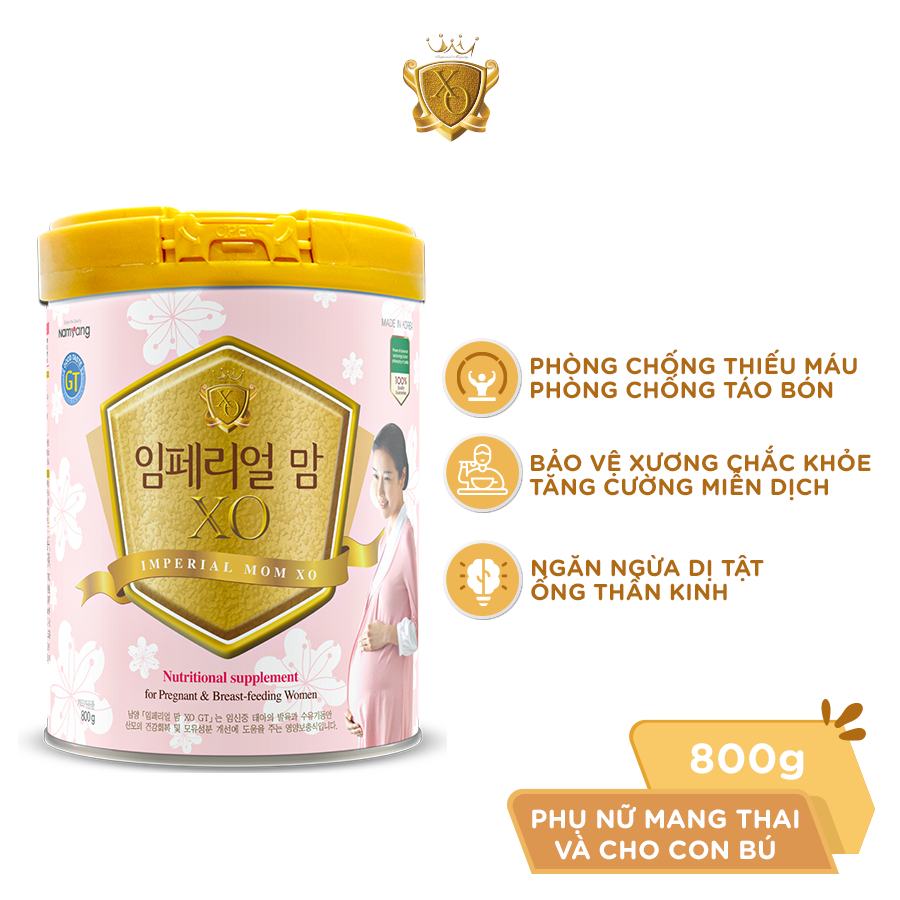 Ảnh Sữa bột Namyang Imperial Mom XO GT 800g (mẹ mang thai và cho con bú) 1