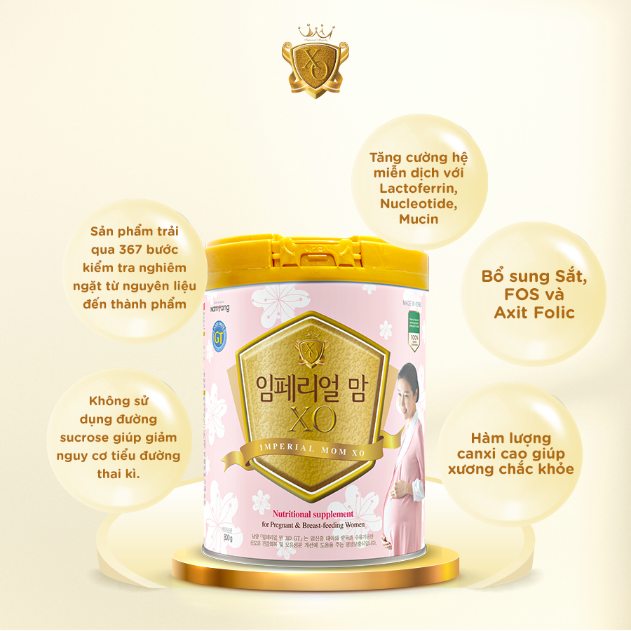 Ảnh Sữa bột Namyang Imperial Mom XO GT 800g (mẹ mang thai và cho con bú) 2