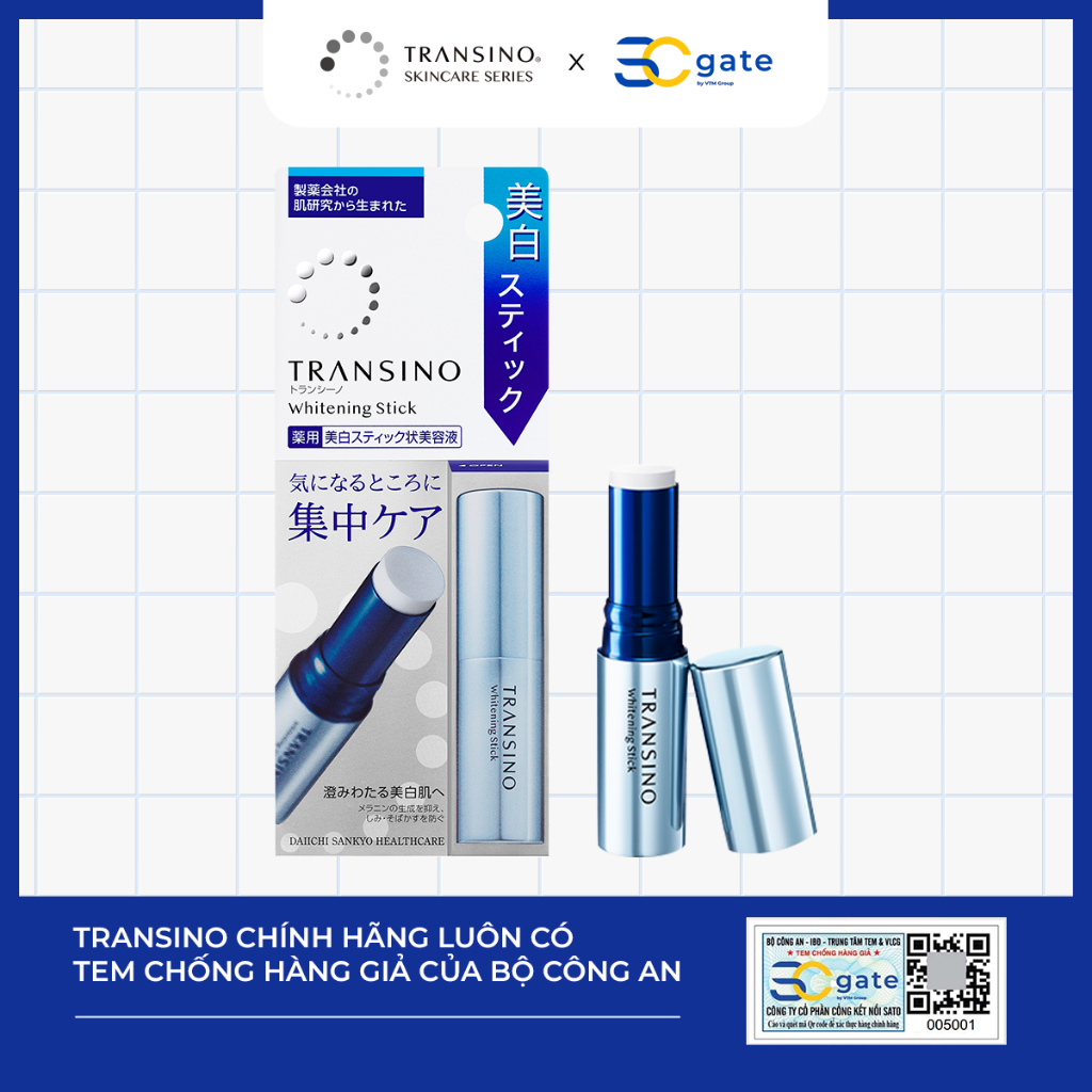 Ảnh THANH TINH CHẤT TẬP TRUNG DƯỠNG TRẮNG DA  - TRANSINO Whitening Stick 5.3g 3