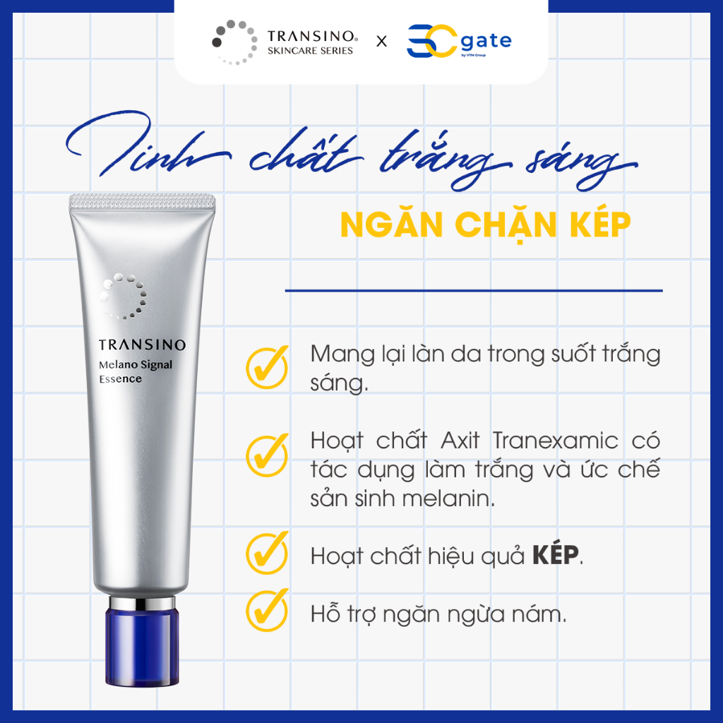 Ảnh Tinh Chất Ngừa Nám Và Làm Trắng Da TRANSINO Melano Essence 50G 4