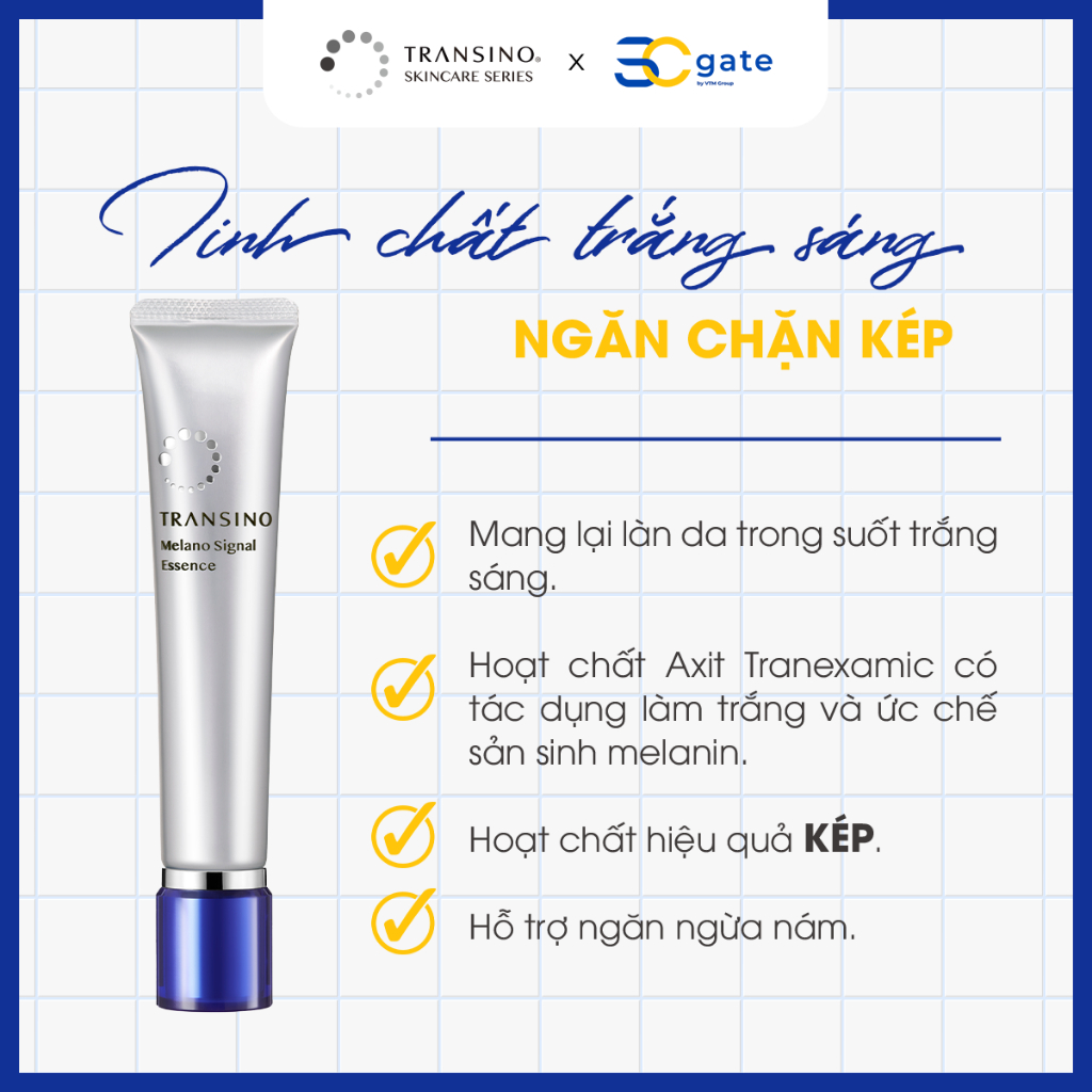 Ảnh Tinh Chất Ngừa Nám Và Làm Trắng Da TRANSINO Melano Signal Essence 30/50g 4