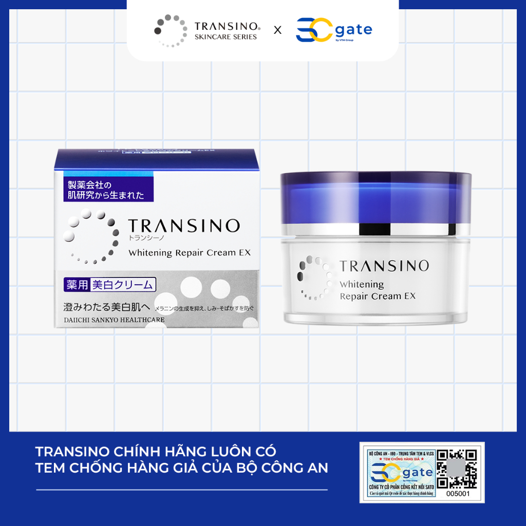 Ảnh Combo 2 Kem Dưỡng Trắng Da Cho Mặt TRANSINO Whitening Repair Cream EX. 3