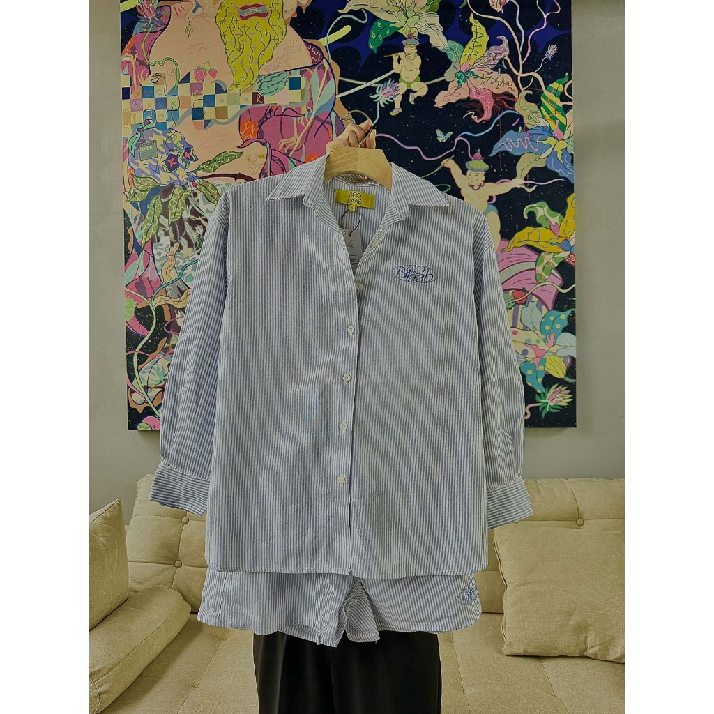 Áo Sơ Mi Dài Tay BOO Oversized Kẻ sọc Infinitee 09 BOOLAAB
