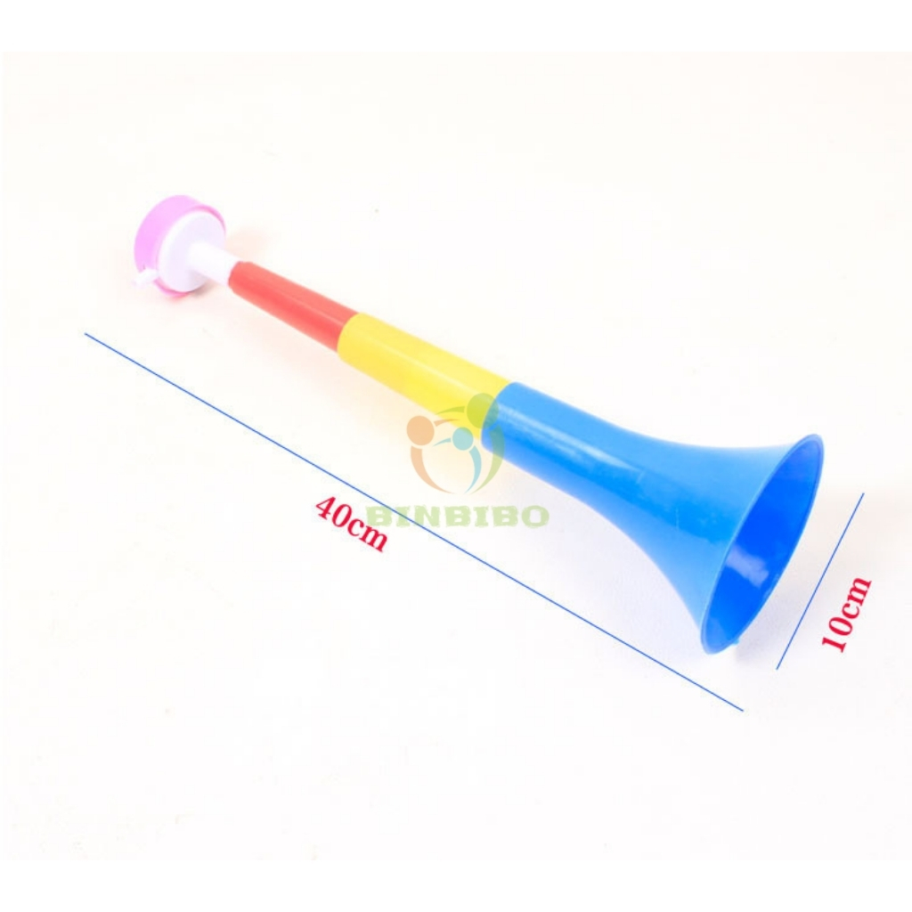 Kèn cổ vũ  đồ chơi kèn loa 3 khúc loại to đẹp nhiều màu sắc - Binbibo