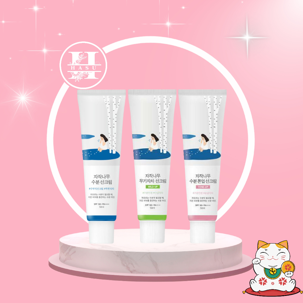Kem chống nắng Round Lab Birch Juice Moisturizing SunCream SPF50+ 50ml - HasuShop