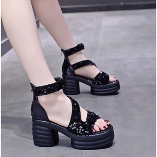 SANDAL CG QUAI ZIZ ZAC KIM SA 7CMM SIÊU ÊM SIÊU BỀN DÒNG HÀNG CAO CẤP nn1 N1N YUAA2