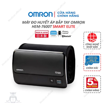 Máy đo huyết áp OMRON HEM-7600T - Made in JAPAN, HEM 7600T chính xác, tiện lợi, dễ mang theo