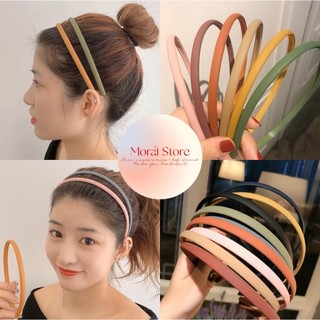 Bờm Tóc, Băng Đô Rửa Mặt Màu Nhám Chống Trượt Phong Cách Hàn Quốc Cho Nữ