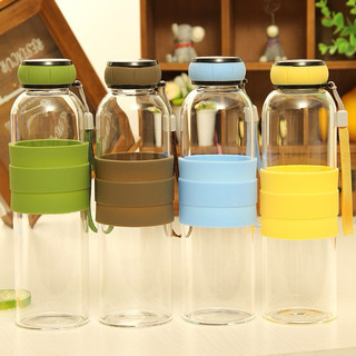 Bình Thuỷ Tinh Pha Trà - Detox - Đựng Nước Trái Cây 550ml - Thiết Kế Sang Chảnh
