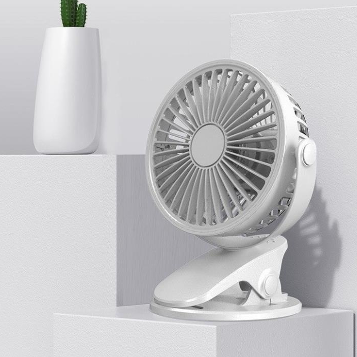 Quạt Mini Tích Điện Để Bàn Cực Mát, Quạt Tích Điện Mini Kẹp Bàn, Độ Kẹp Chắc Chắn Cho Dân Văn Phòng
