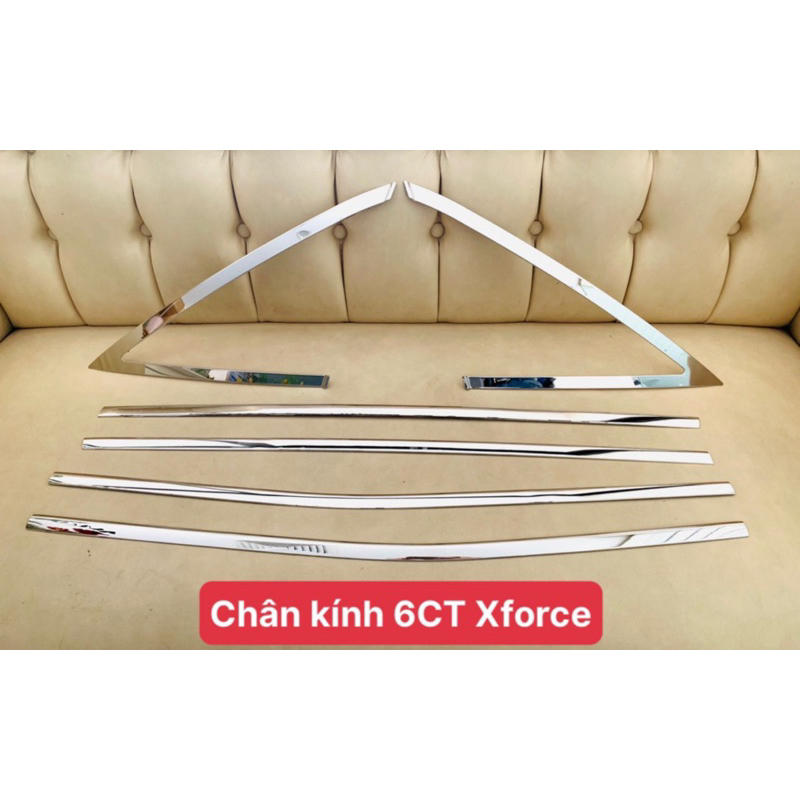 Nẹp viền chân kính , cong kính xe Mitsubishi Xforce 2024 2025 Hàng INOX sáng bóng