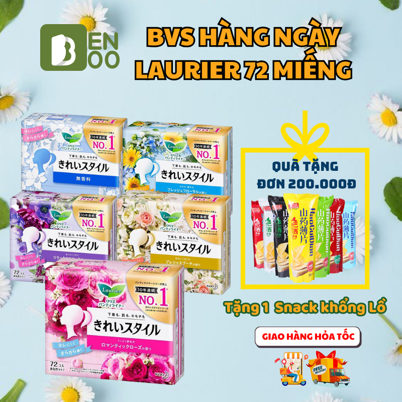 KAO- BVS Laurier hàng ngày (72 m) - Băng vệ sinh Laurier nội địa Nhật ...