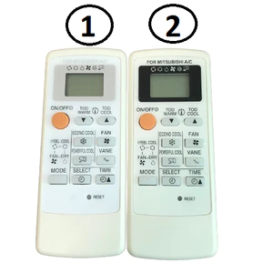 Điều khiển điều hòa máy lạnh Mitsubishi mặt trắng và đen được chọn mẫu - Tặng pin !