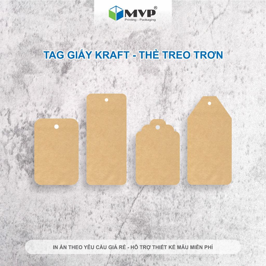 Tag giấy Kraft trơn nhiều mẫu - Thẻ treo giấy Kraft không in | Shopee ...