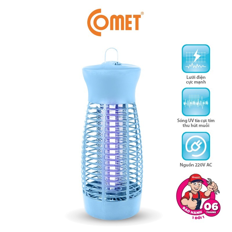 (Chính Hãng) Đèn Bắt Muỗi Diệt Côn Trùng COMET Đa Năng Thiết Kế Nhỏ Gọn Hiệu Quả Cao An Toàn Dễ Sử Dụng  (CM069 6W)