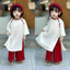 áo dài tay thụng cách tân cho bé