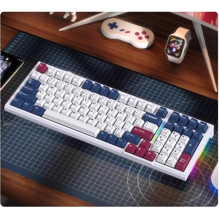 Bàn Phím Cơ Royal Kludge RK R98 Led RGB/ Full Foam/ 3mode/ 7200mAh ...