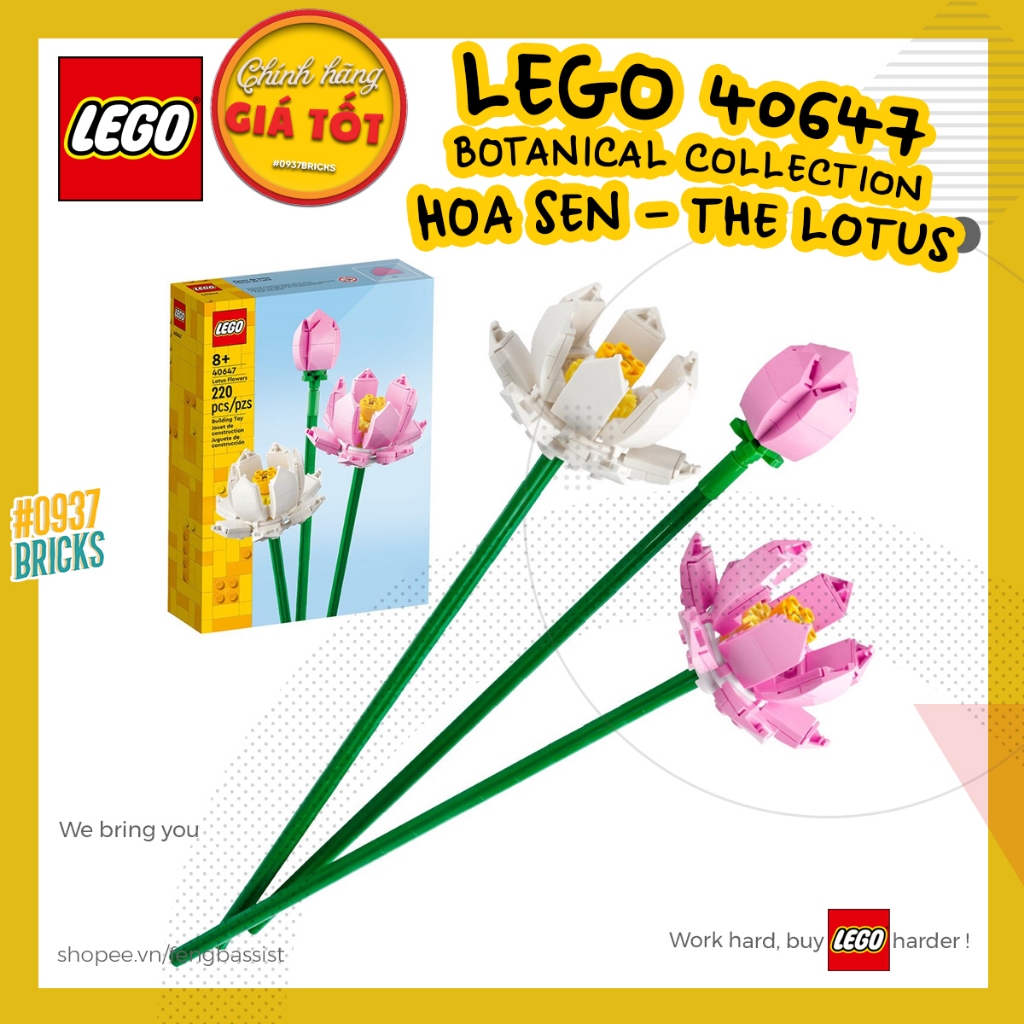 [HỎA TỐC] LEGO 40647 LOTUS Đồ Chơi Lắp Ráp Hoa Sen LEGO® LEGO FLOWER ...