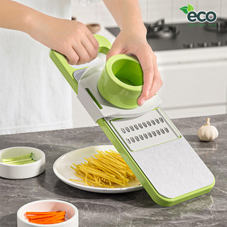 Bộ nạo rau củ quả 5 lưỡi dao ECO inox 304 không gỉ, đồ bào rau củ đa năng cao cấp tiện dụng nhà bếp