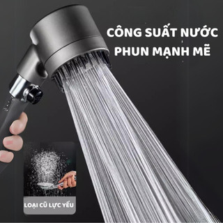 Vòi sen 3 trong 1 chế độ phun nước áp suất cao ECO, Vòi tắm tích hợp bàn chải massage cơ thể