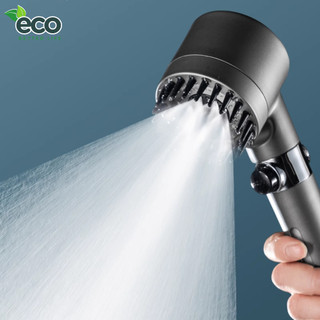 Vòi sen 3 trong 1 chế độ phun nước áp suất cao ECO, Vòi tắm tích hợp bàn chải massage cơ thể