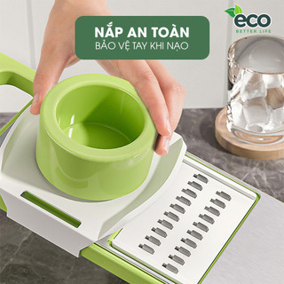 Bộ nạo rau củ quả 5 lưỡi dao ECO inox 304 không gỉ, đồ bào rau củ đa năng cao cấp tiện dụng nhà bếp