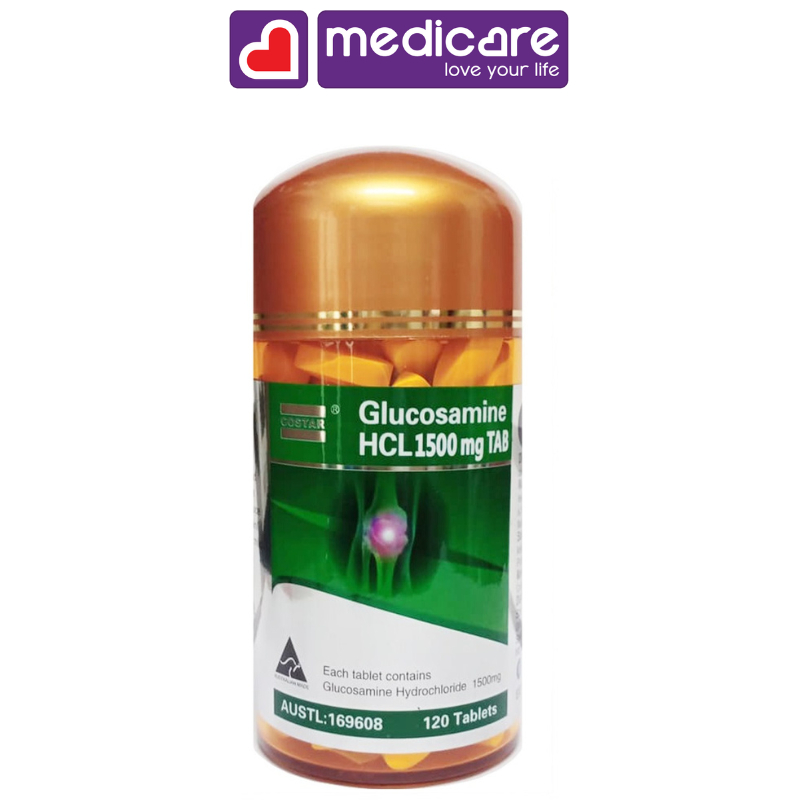 Viên uống COSTAR glucosamine bổ sung dưỡng chất cho sụn, khớp 1500mg 120 viên