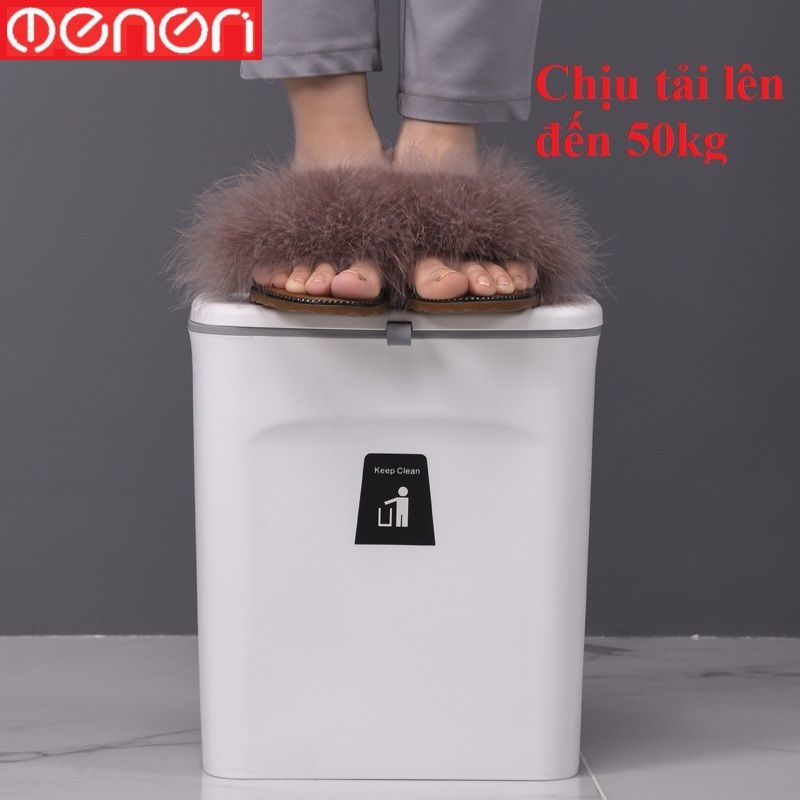 Ảnh Thùng Đựng Rác OENON Có Nắp Treo Cánh Tủ Hoặc Dán Tường Chất Liệu Nhựa PP Cao Cấp 3