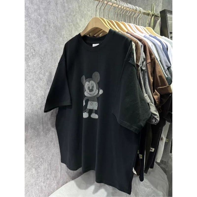 [SẴN ĐEN, XÁM] mẫu áo phông chuột Mickey đủ màu cho cả Nam và Nữ mặc đôi đều được