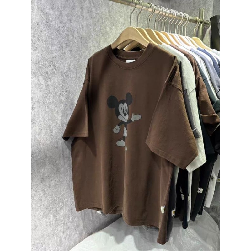 [SẴN ĐEN, XÁM] mẫu áo phông chuột Mickey đủ màu cho cả Nam và Nữ mặc đôi đều được