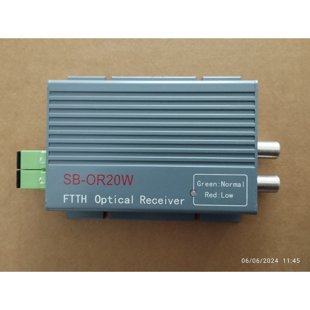 1 Bộ thu tín hiệu quang 2 ngõ WDM, mini node catv net, SB-OR20W, chính ...