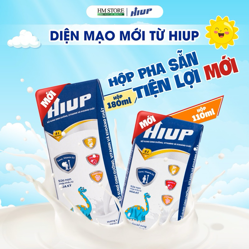 Ảnh Thực Phẩm Dinh Dưỡng Hiup Tăng Chiều Cao (Thùng 48 Hộp 110ml, 180ml) Tăng Cân Cho Trẻ Từ 2-15 Tuổi Từ Hoa Kỳ 1