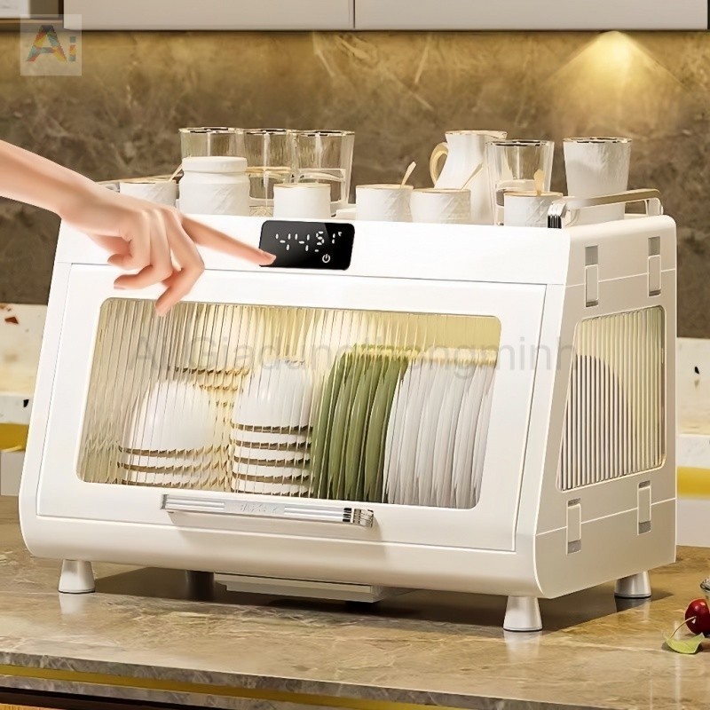 Máy Sấy Bát Đũa Tiệt Trùng Bằng Tia UVC Dung Tích 55L Sấy Khô 70
