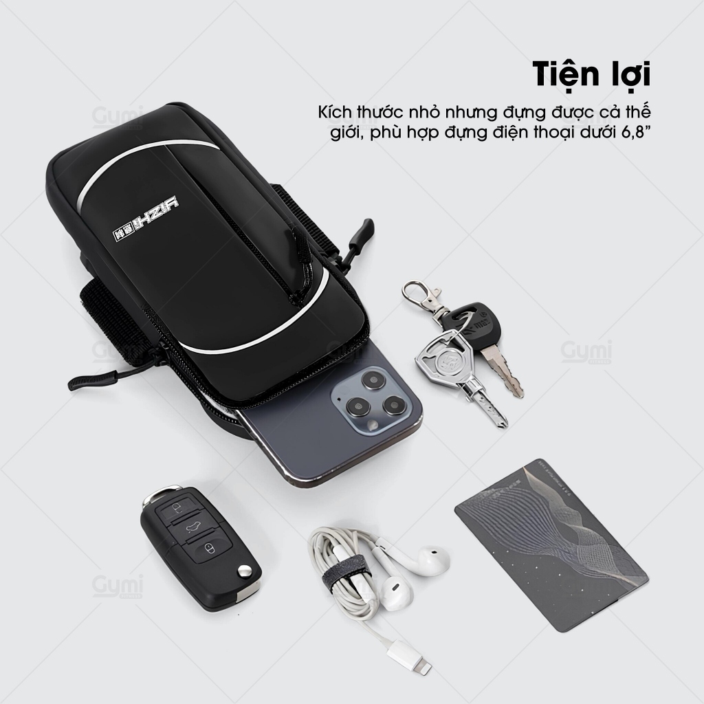 Túi Chạy Bộ Đeo Tay, Đeo Chéo Thể Thao - Chống Thấm Nước, Đựng Điện Thoại Khi Chạy Bộ, Tập Gym - TĐE06-DeoTay