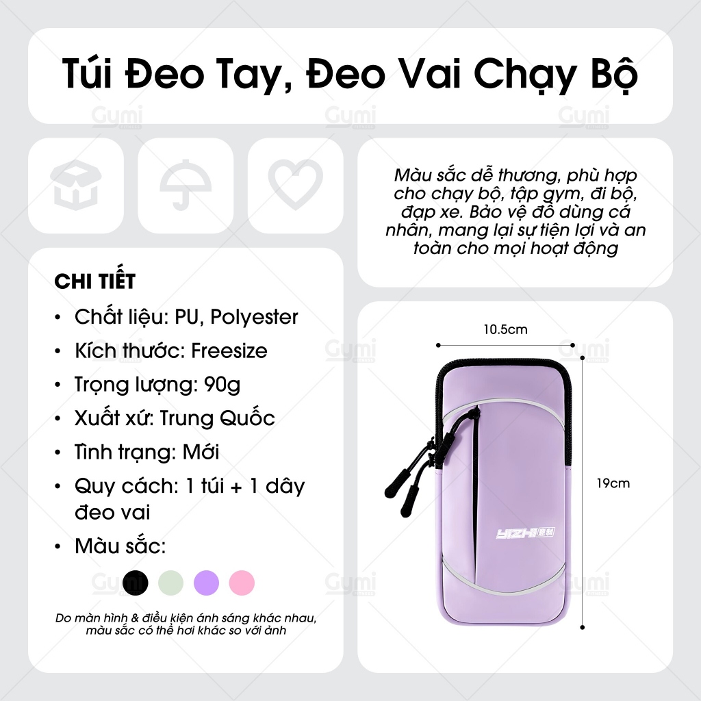 Túi Chạy Bộ Đeo Tay, Đeo Chéo Thể Thao - Chống Thấm Nước, Đựng Điện Thoại Khi Chạy Bộ, Tập Gym - TĐE06-DeoTay